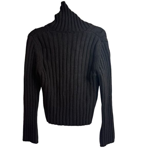 Old Navy Sweater Women Cowl Neck Pullover size Large Vintage Y2k 90s Wool Blend - Picture 3 of 6